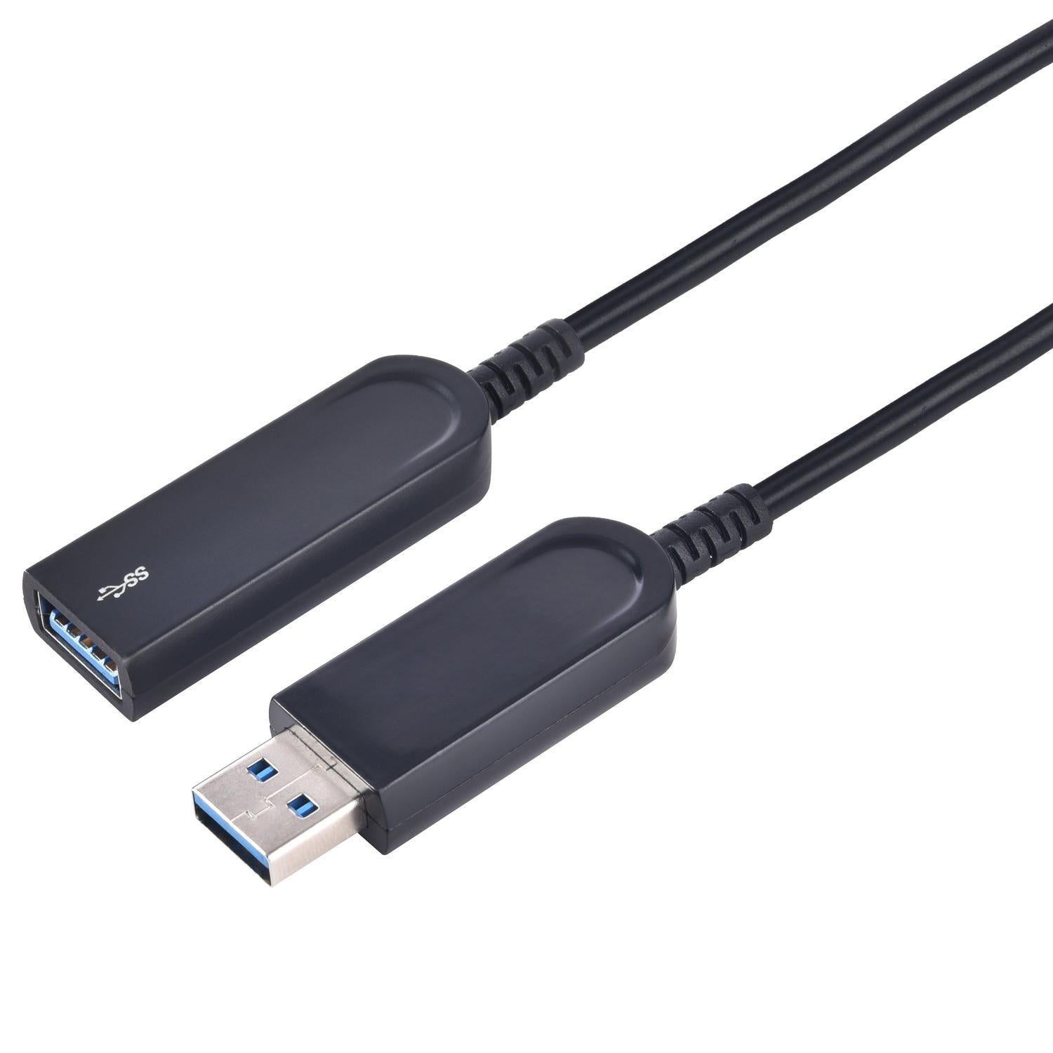 NÖRDIC 10m Active AoC Fiber Cable 10Gbps USB 3.1 En mann til USB3.1 A Hona USB 3.1 Extension Cable