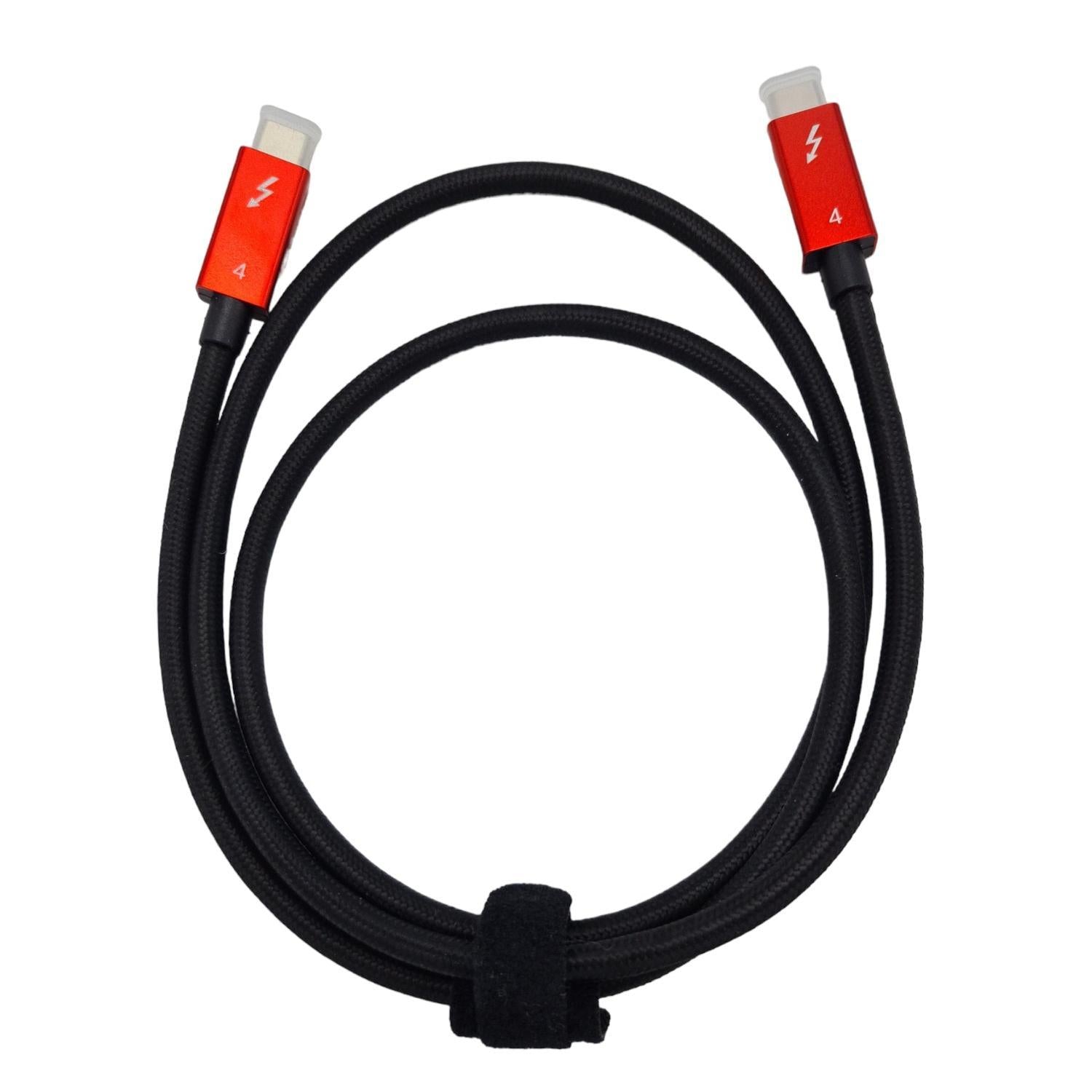 NÖRDIC 1m Thunderbolt 4 USB-C kabel 40Gbps 100W lading 8K video kompatibel med USB 4 og Thunderbolt 3