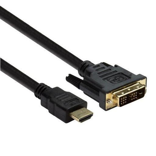 NÖRDIC 2M kabel HDMI Høy hastighet til DVI-D Single Link 18 + 1 Oppløsning 1920x1200 60Hz 5.1gbps Clean Copper 99.99%