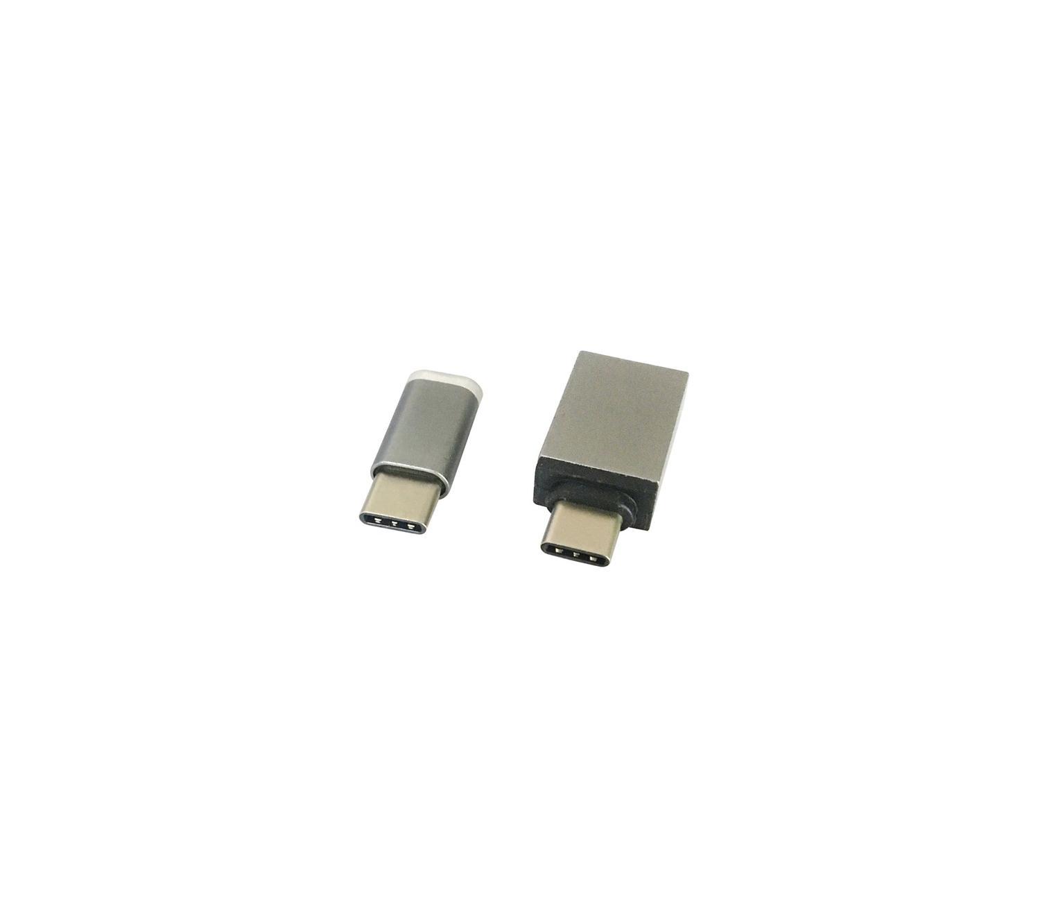 NÖRDIC 2 i 1 adapter kit USB A 3.1 til USB C og Micro USB til USB C