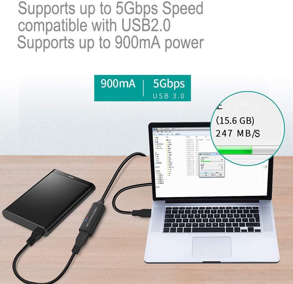 NÖRDIC Active 5M USB3.1 Forlengelseskabel 5GBPSEXtension USB En mann til Kvinne for Xbox, PS5, Oculus, Skriver, Skanner, PlayStation, VR