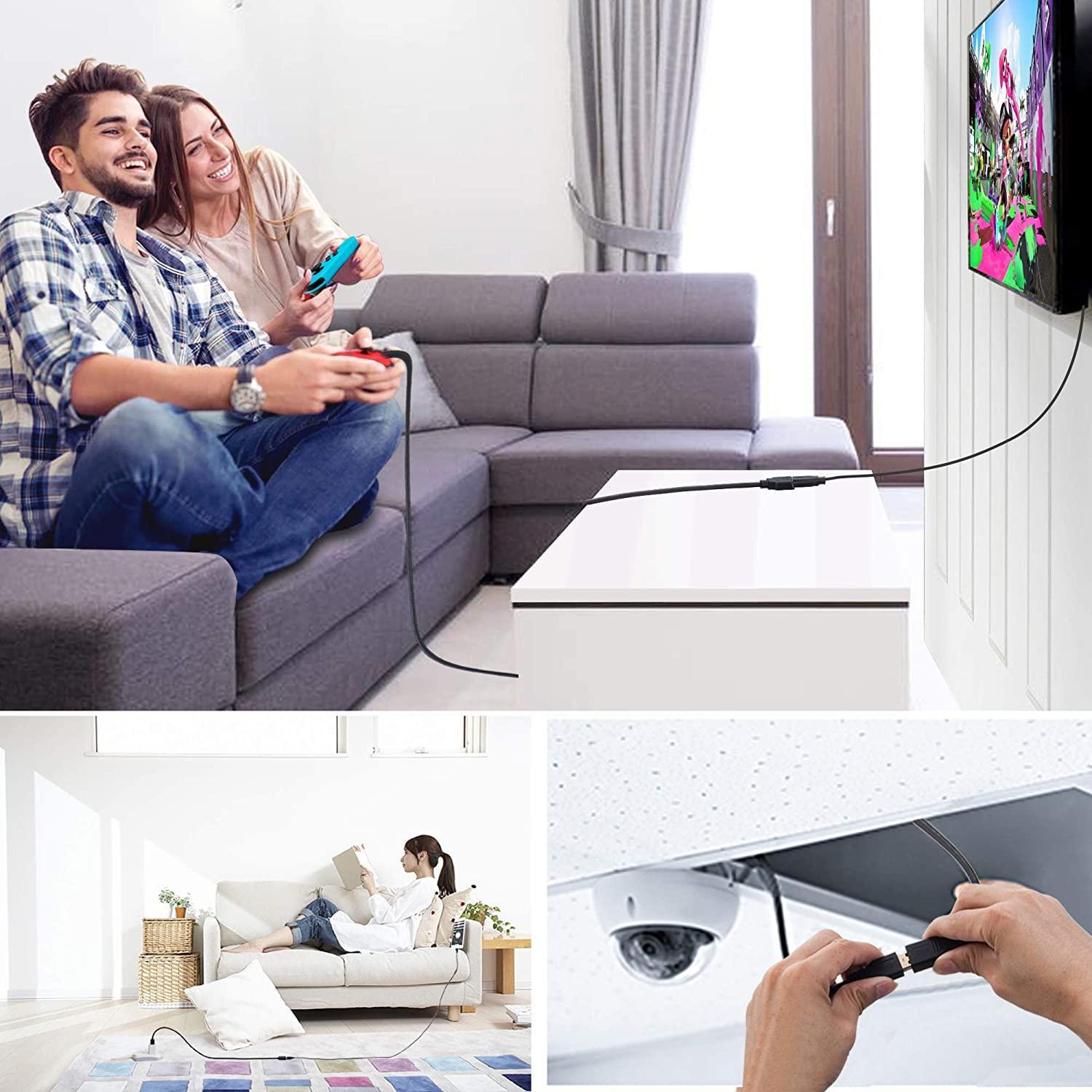 NÖRDIC Active 5M USB3.1 Forlengelseskabel 5GBPSEXtension USB En mann til Kvinne for Xbox, PS5, Oculus, Skriver, Skanner, PlayStation, VR