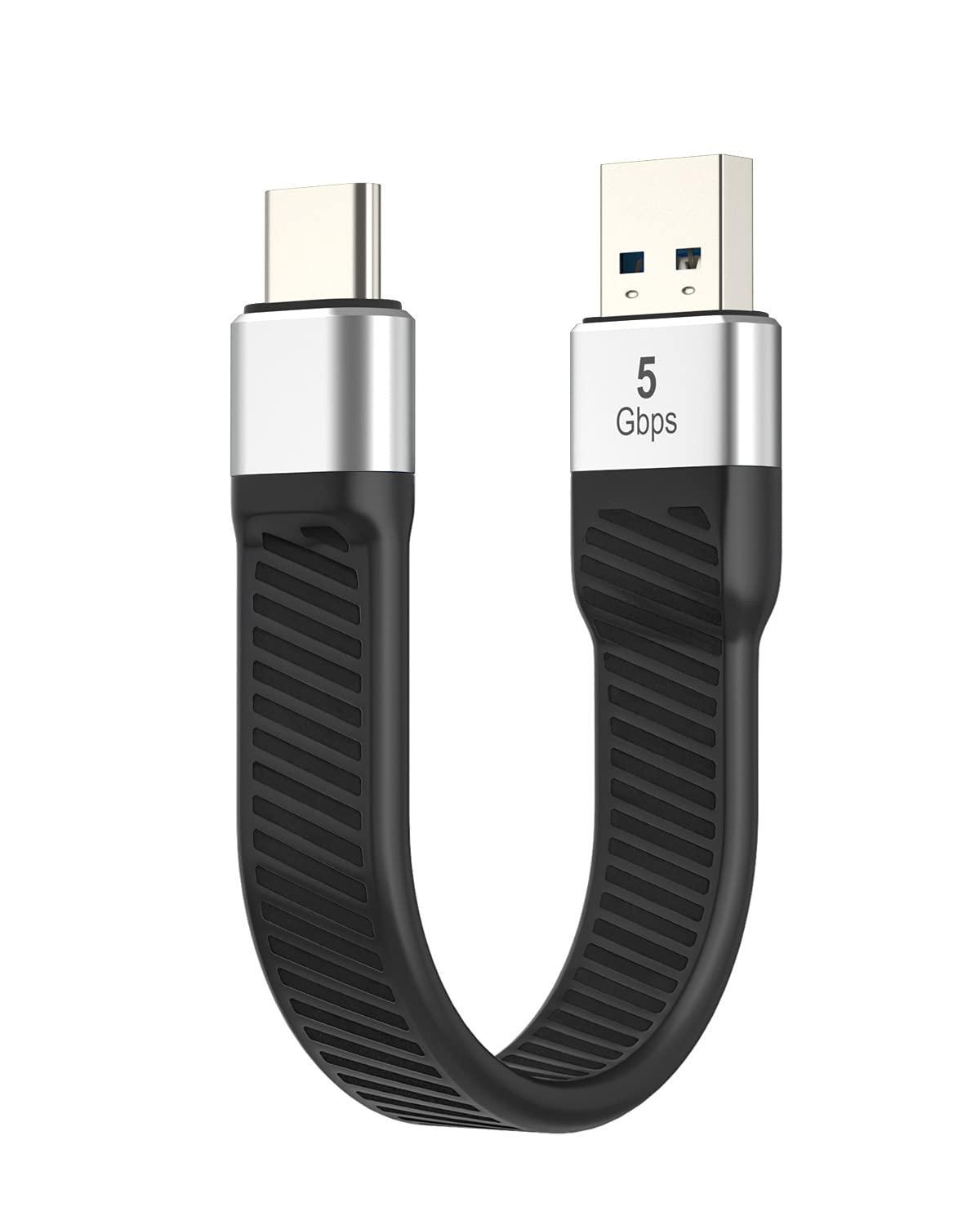 NÖRDIC Flat Adapter USB3.2 Gen1 USB-C til A 5Gbps 3A
