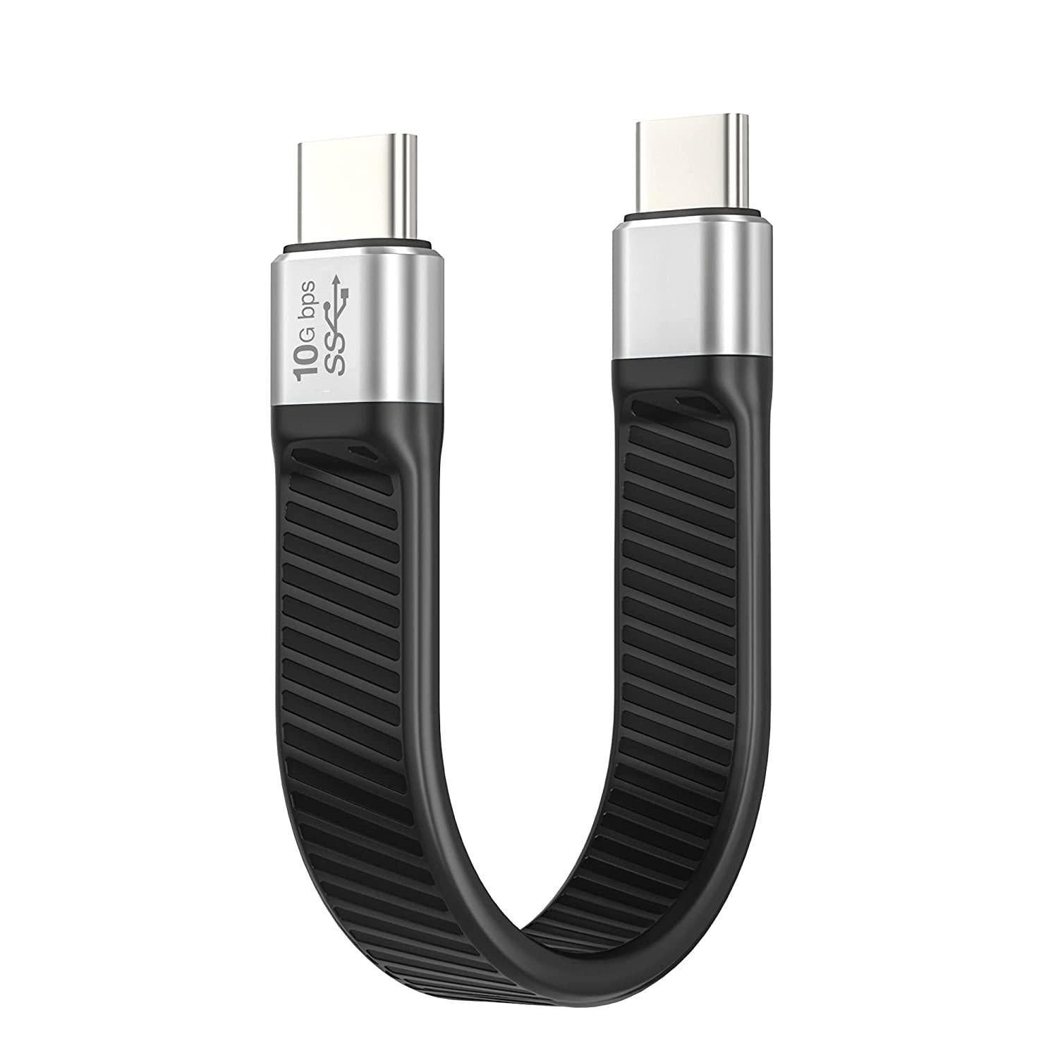 NÖRDIC Flat Adapter USB3.2 Gen2 USB-C til C 10Gbps 5A 100W