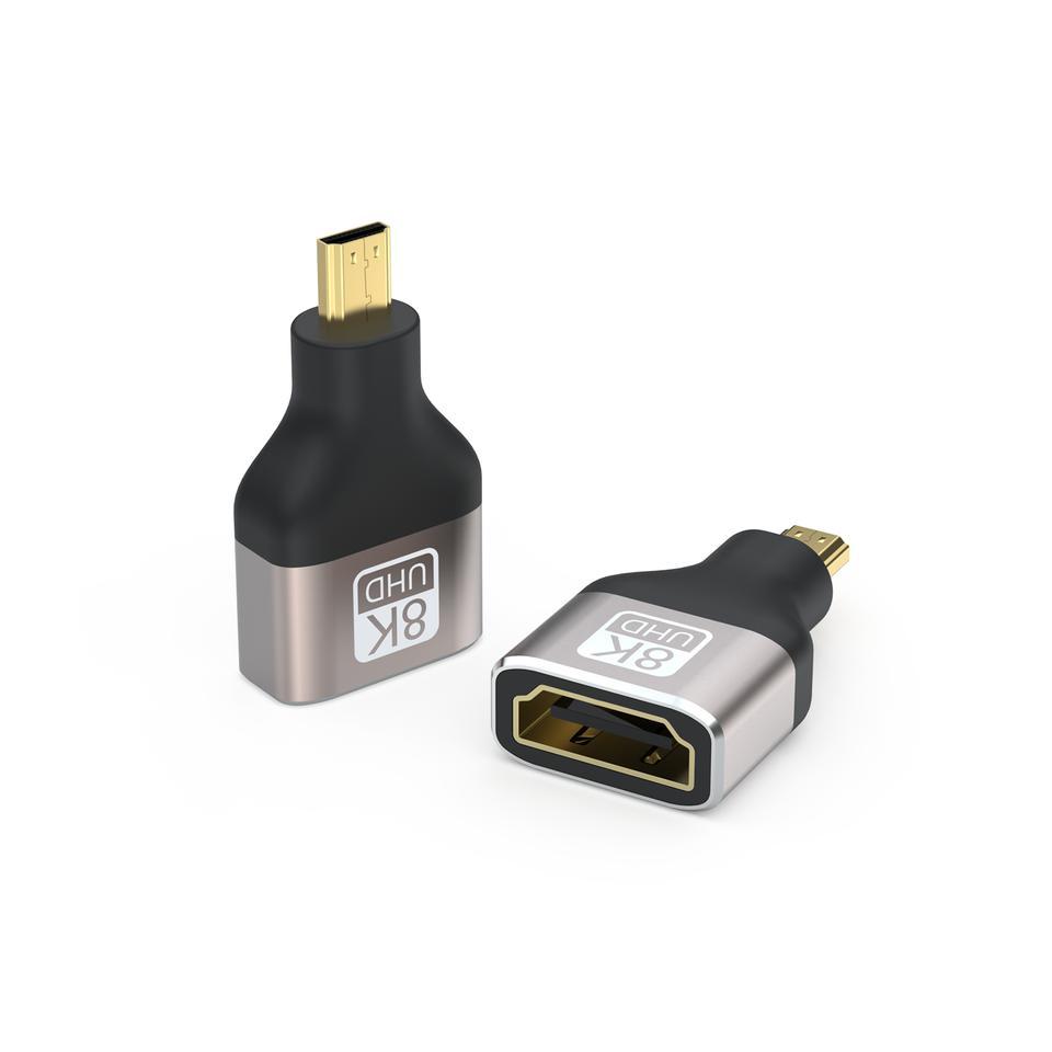 NÖRDIC HDMI 8K Adapter HDMI hunn til Micro HDMI hann
