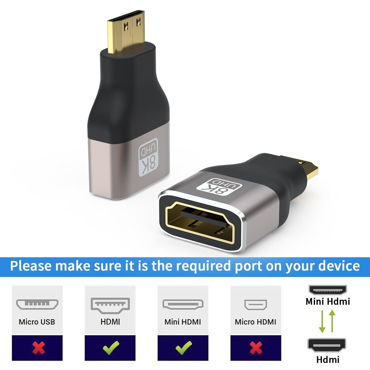 NÖRDIC HDMI 8K Adapter HDMI hunn til Mini HDMI hann