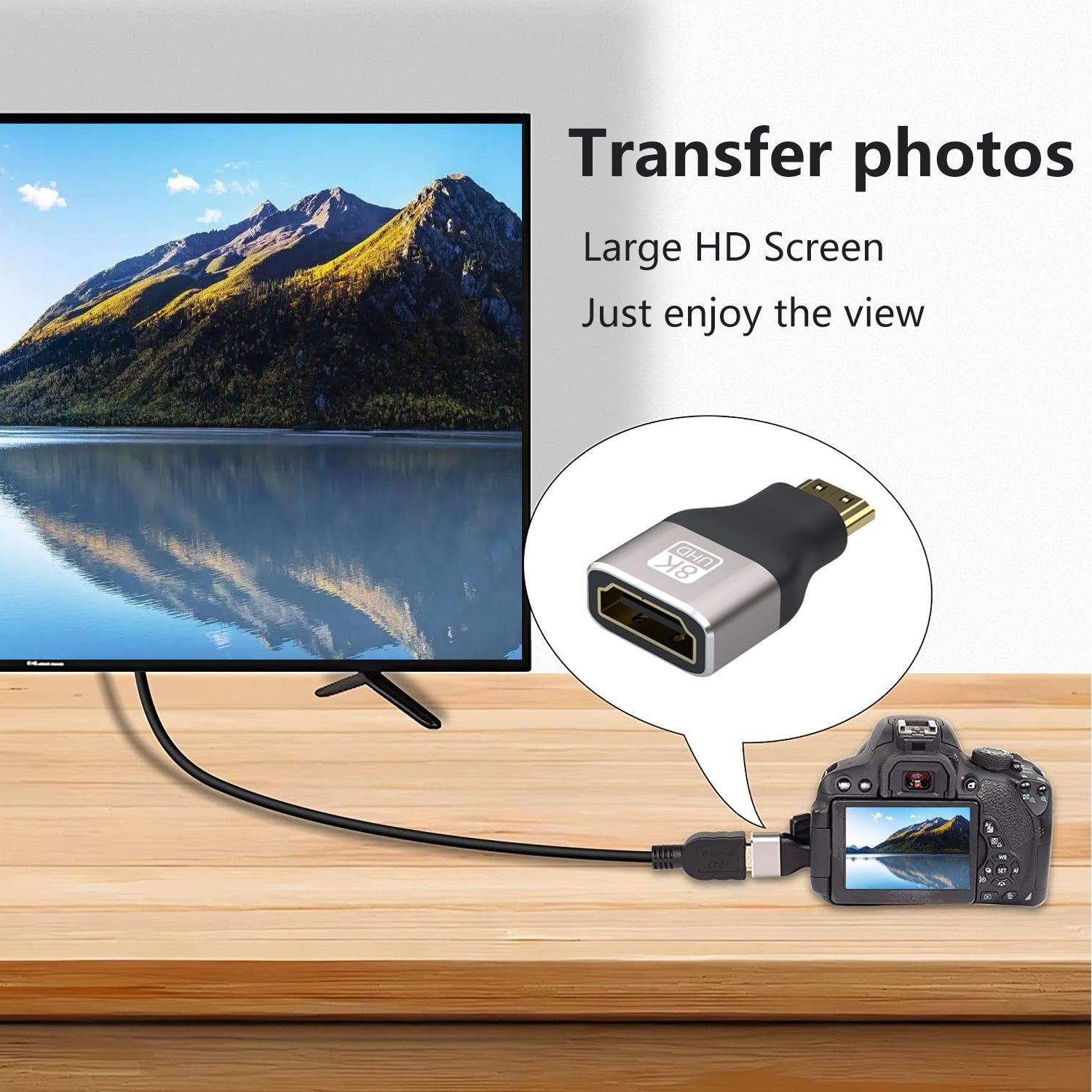 NÖRDIC HDMI 8K Adapter HDMI hunn til Mini HDMI hann