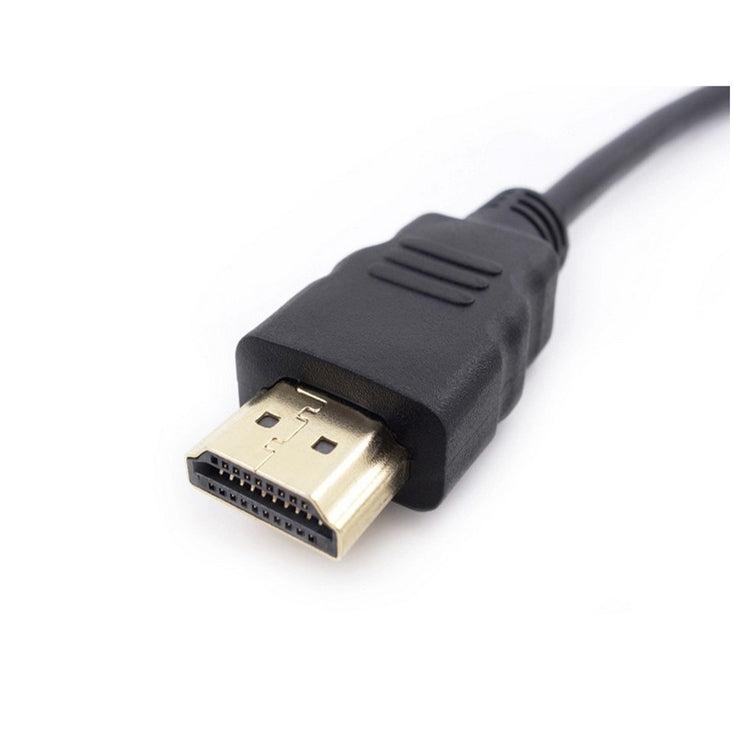 NÖRDIC HDMI Extension Cable 2M Mann til Kvinne Svart 4k 30Hz 10,2 Gbps HDMI 1.4 HDMI Høyhastighet med Ethernet