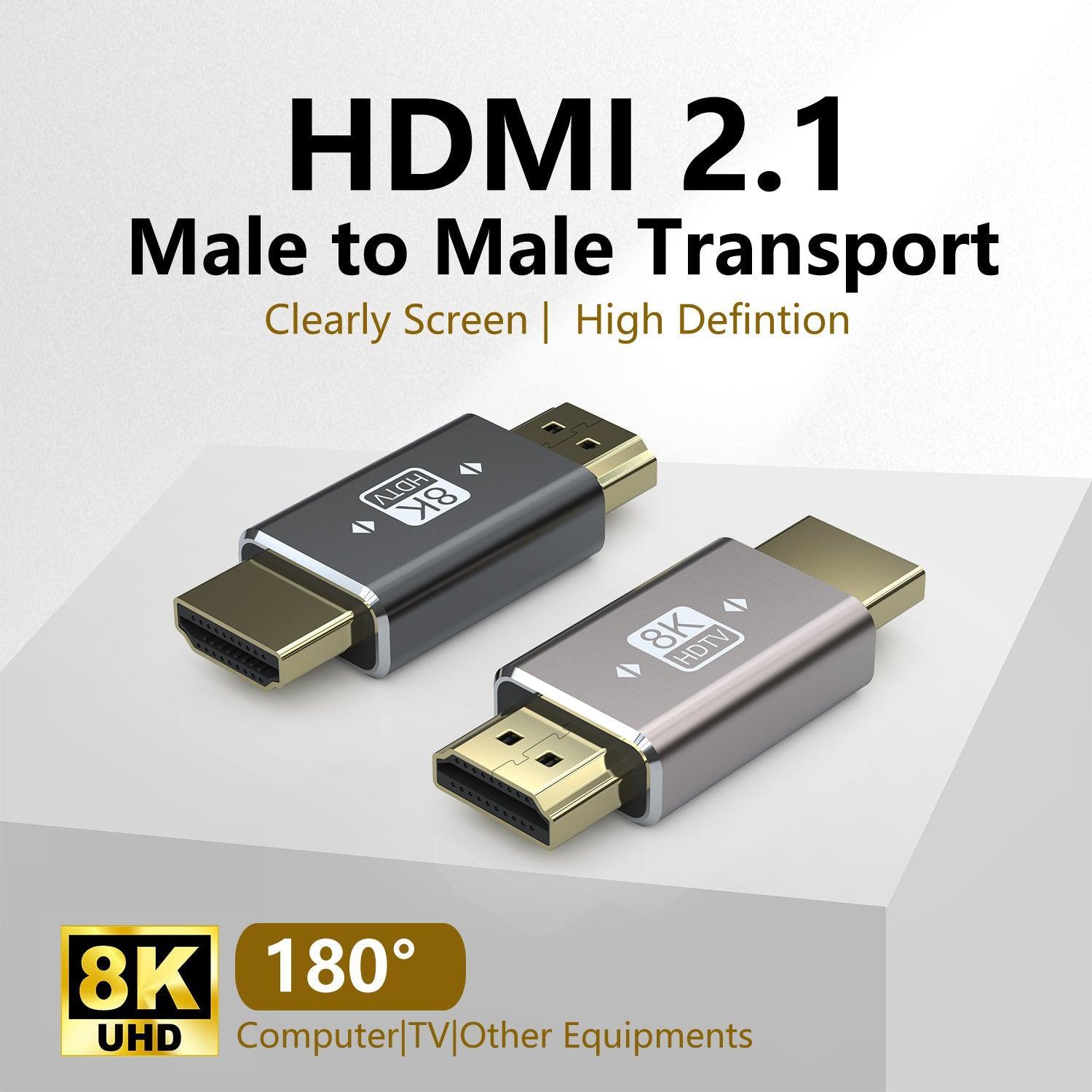 NÖRDIC HDMI Kjønnsveksleradapter hann til hann 8K60Hz 4K120Hz 48Gbps