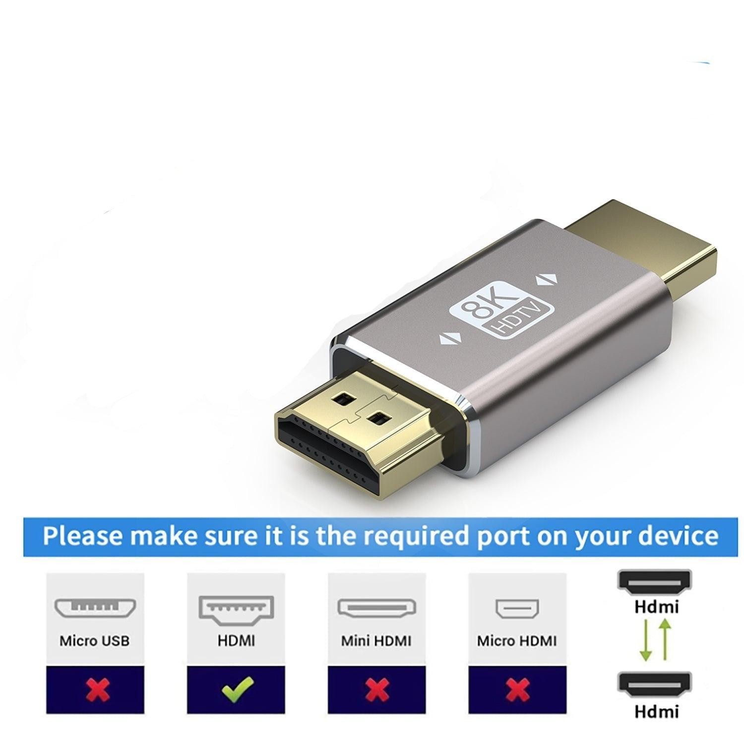 NÖRDIC HDMI Kjønnsveksleradapter hann til hann 8K60Hz 4K120Hz 48Gbps