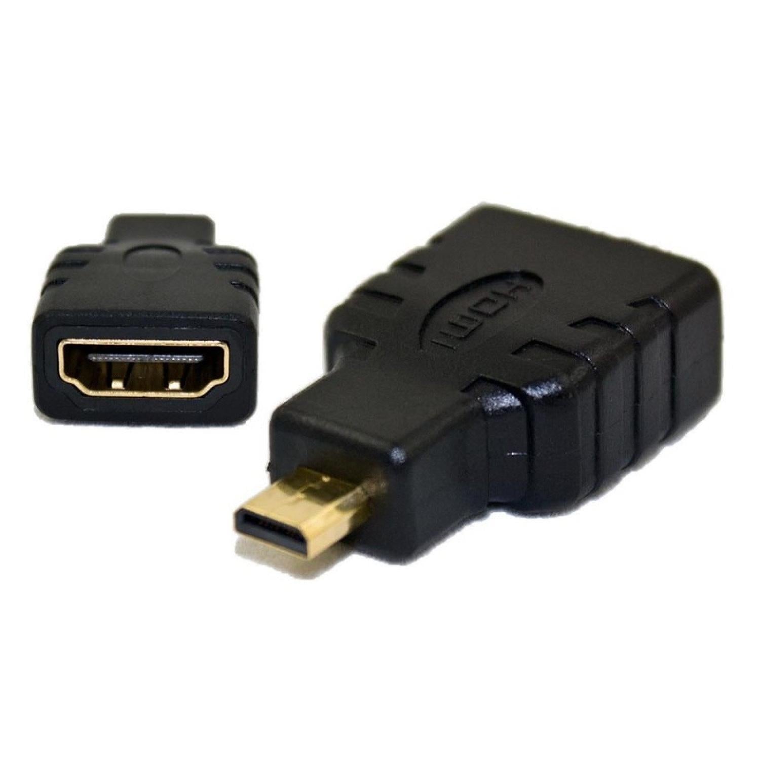 NÖRDIC HDMI-N5006, Micro HDMI HA til HDMI Ho Adapter 4Kx2K 60Hz 10.2gbps