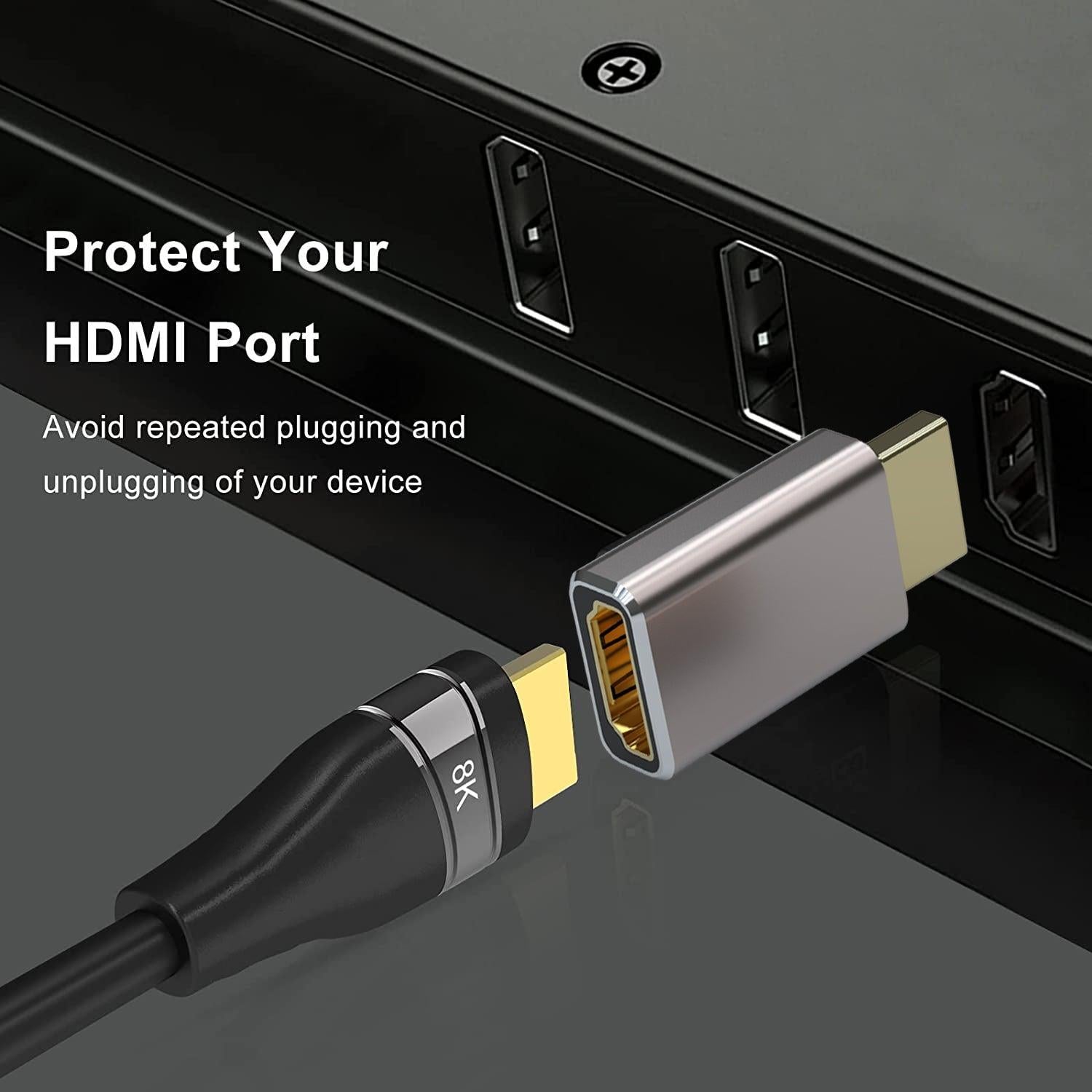 NÖRDIC HDMI-adapter hann til hunn 8K60Hz 4K120Hz Dynamic HDR 48Gbps eARC