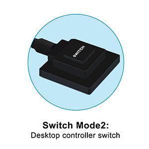 NÖRDIC KVM Switch 2 PC til 1XDP 1.2 4K60Hz og 3xUSB-port for Xbox, PS5, bærbar PC