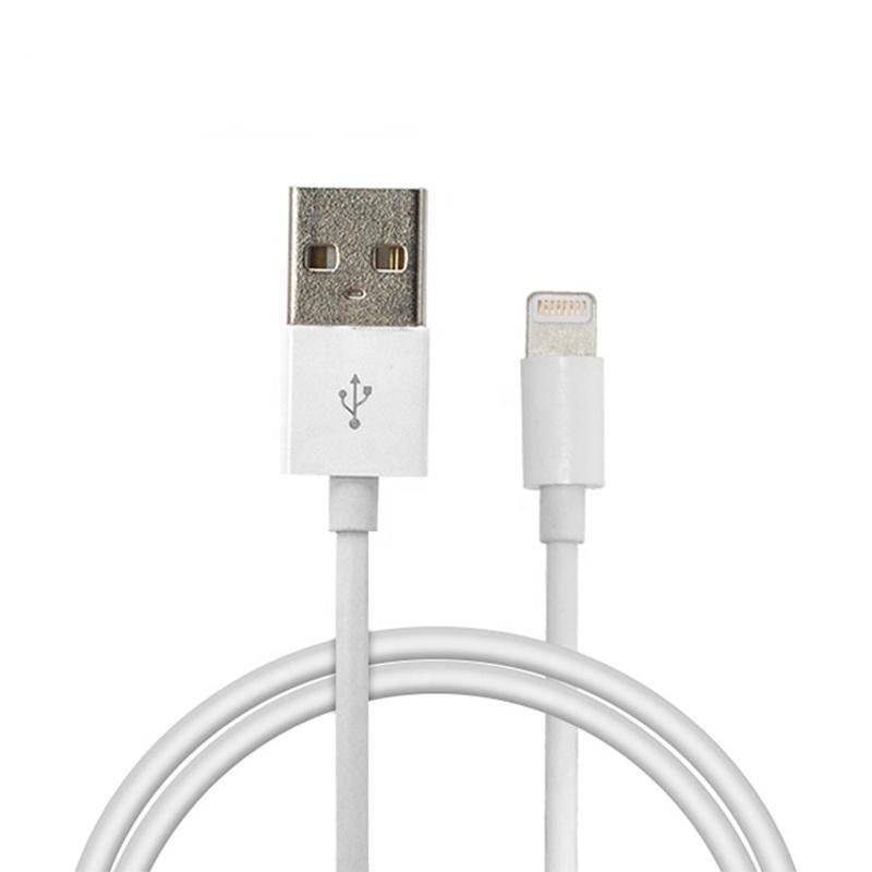 NÖRDIC Lightning Cable (Non MFI) USB A 1M White 5V 2.1a for iPhone og iPad