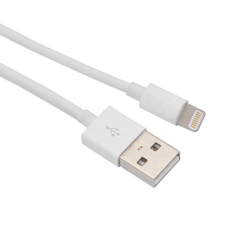 NÖRDIC Lightning-kabel (Ikke MFI) USB A 3m hvit 5V 2.1A for Iphone og Ipad