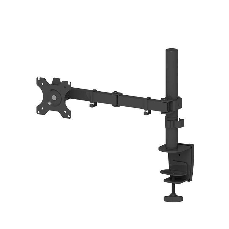 NÖRDIC Monitorarm Table Bracket for 1 Monitor med Justerbar Arm Roterbar og vippbar, Stål, Svart, Skjermbrakett