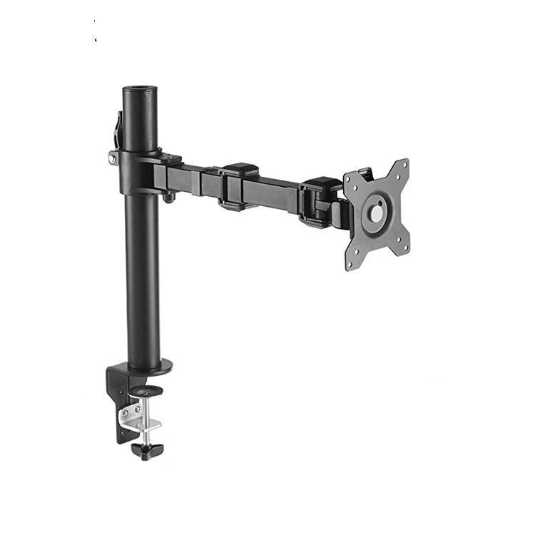 NÖRDIC Monitorarm Table Bracket for 1 Monitor med Justerbar Arm Roterbar og vippbar, Stål, Svart, Skjermbrakett