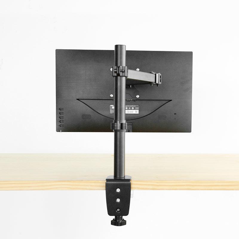 NÖRDIC Monitorarm Table Bracket for 1 Monitor med Justerbar Arm Roterbar og vippbar, Stål, Svart, Skjermbrakett