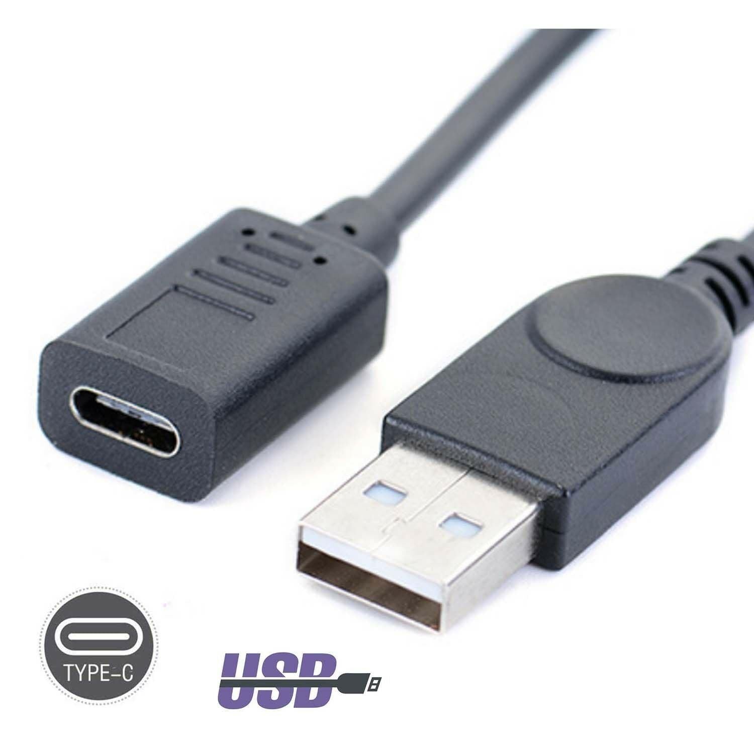 NÖRDIC USB 3.0 Mann til USB C Female Adapter 15cm 5Gbps Dataoverføringshastighet