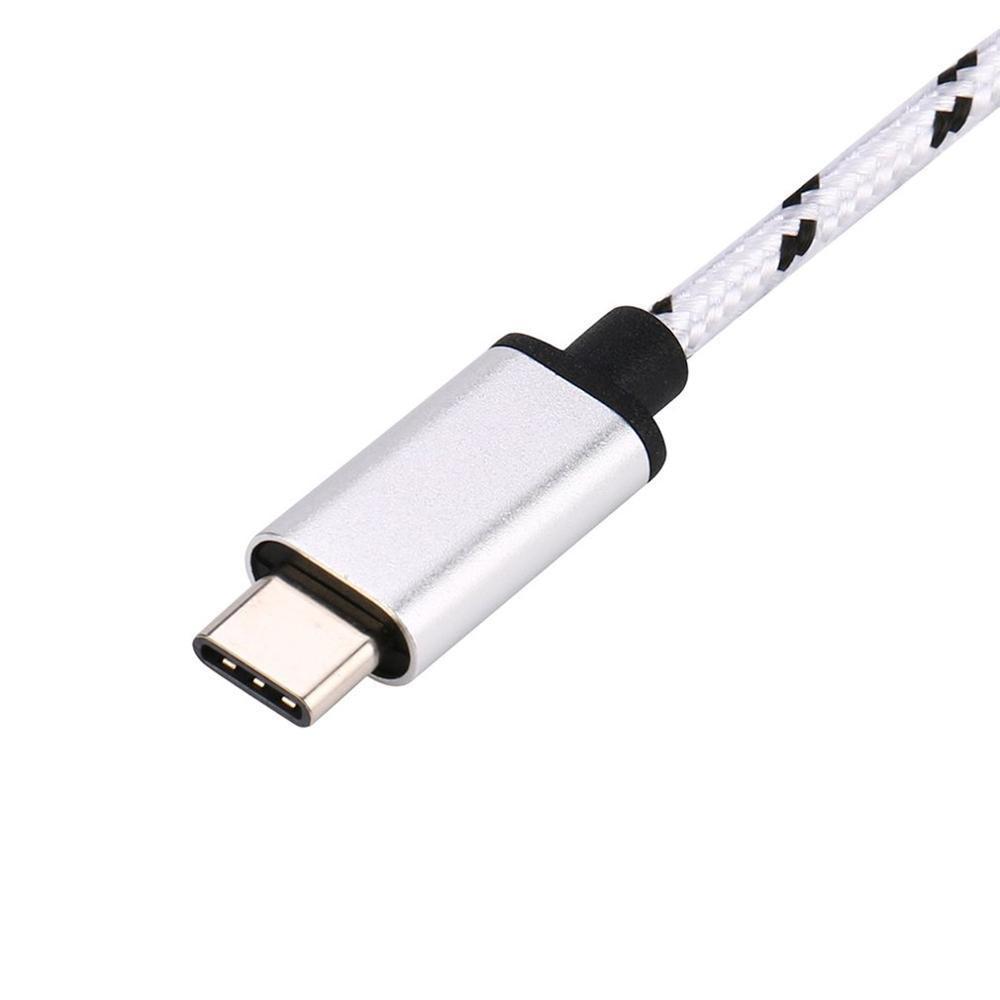 NÖRDIC USB-A OTG til USBC 3.1 Gene 1 Adapter Aluminium 15cm Sølv