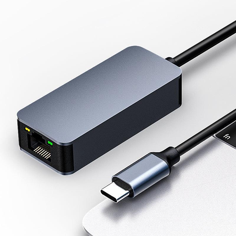 NÖRDIC USB-C til 2,5 Gbps LAN-adapter Thunderbolt 3/4 15 cm kabel aluminium