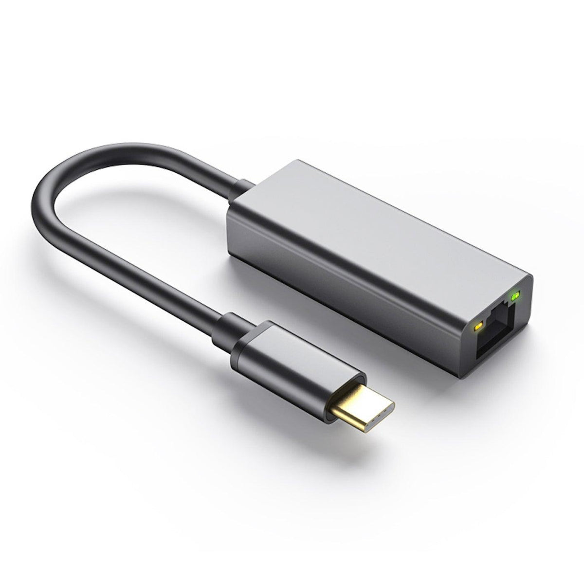 Usbc Network Interface NÖRDIC USBC til Giga Ethernet Network Adapter 17cm Space Grey Aluminiu