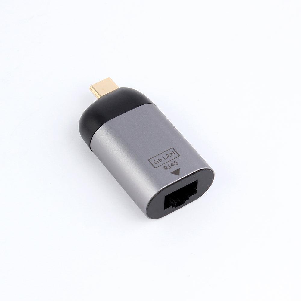 NÖRDIC USBC til Giga Ethernet Network Adapter Space Grey Aluminium
