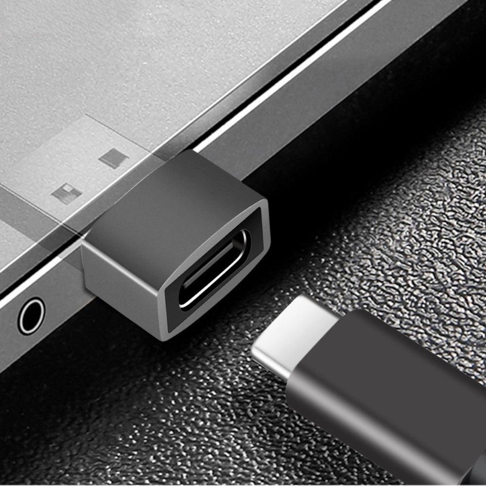 NÖRDIC USB c til OTG USB en mini adapter metall svart