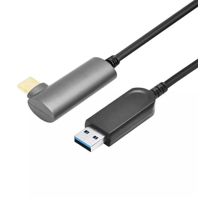 NÖRDIC aktiv AOC Fiber 5m USB-C til USB-A VR Link-kabel for Oculus Quest 2 USB3.2 Gen2 10 Gbps Super Speed VR Link-kabel