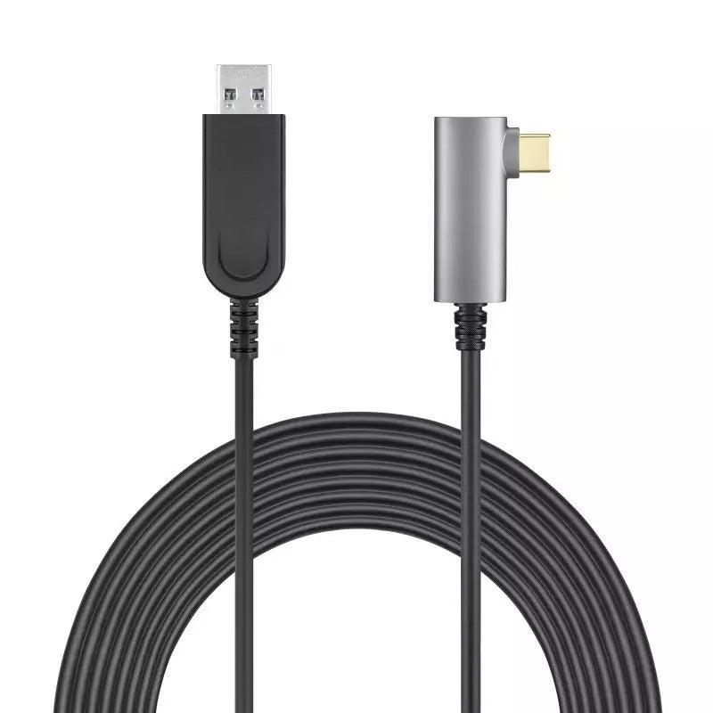 NÖRDIC aktiv AOC Fiber 7,5 m USB-C til USB-A VR Link-kabel for Oculus Quest 2 USB3.2 Gen2 10 Gbps Super Speed VR Link-kabel