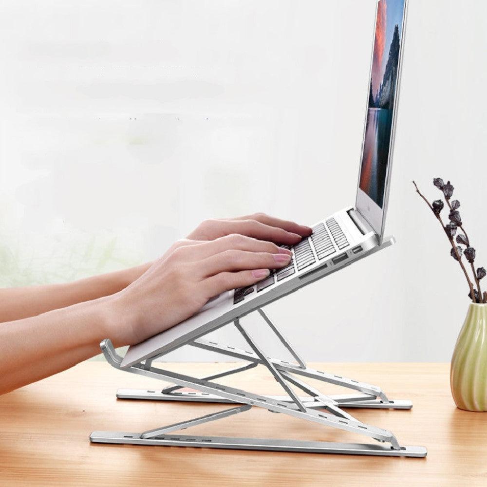 NÖRDIC justerbart laptopstativ i aluminium i to nivåer for opptil 17" notebookstativ laptopstativ