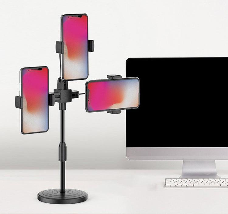 Tabellstativ for tre mobiltelefoner