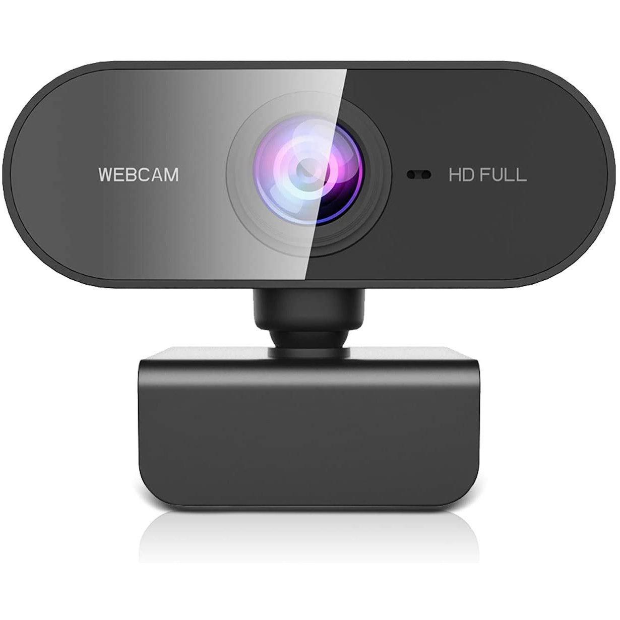 USB Webcam Full HD 1080p 30FPS med mikrofon Rotatable 360grades Base og 45 karakterer tilt 2MP