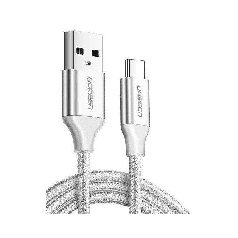 Ugreen USB C Mann til USB A mann rask ladning 3A 480Mbps 50cm hvit